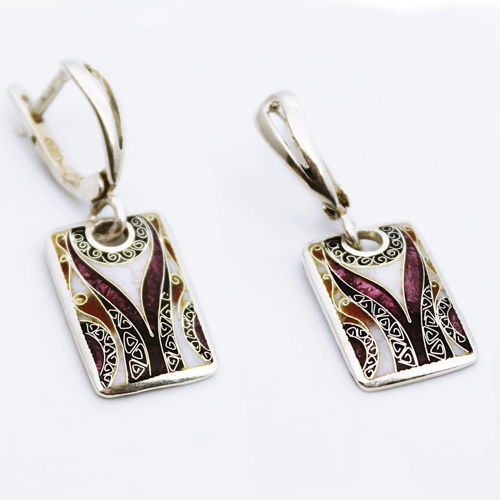 Ohrringe von Cloisonne Enamel