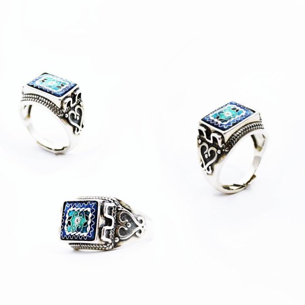 Ring. Cloisonne Emaille