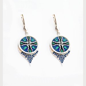 Ohrringe  von Cloisonne Enamel, Handarbeit, Unikat