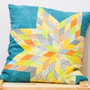 Patchworkpolster Stern