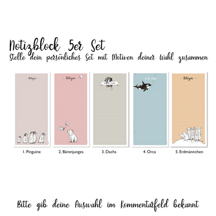 5er-Set NOTIZBLÖCKE