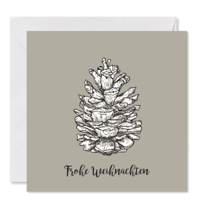 GRUSSKARTE Weihnachten *Es hat an Zapfn*