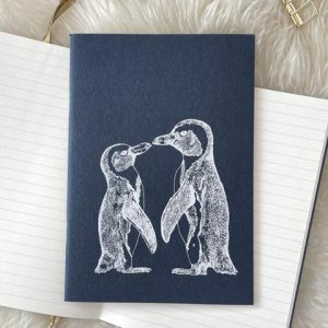 NOTIZHEFT *Liebende Pinguine*, DIN A5