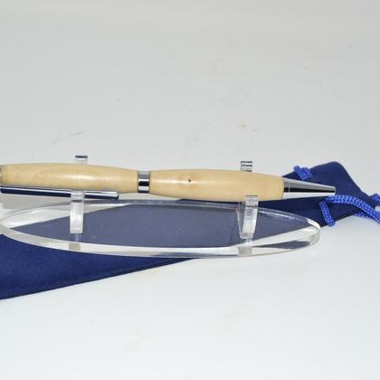Holzkugelschreiber Drehkugelschreiber Holunder Unikat handmade Gravur