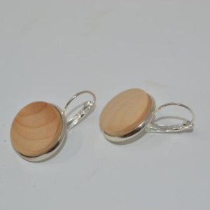 Holz Ohrringe Trachtenschmuck Ohranhänger Zirbe Ohrschmuck Schmuck 2,5 cm