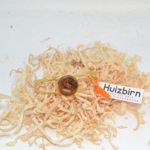 Holz Armreif Holzschmuck Trachtenschmuck Marille gold Armband Armschmuck Unikat