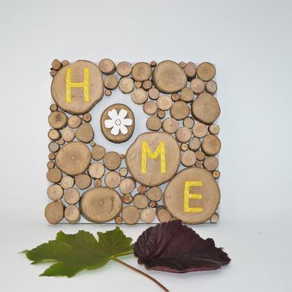 Holzbild Holz Dekoration 25
