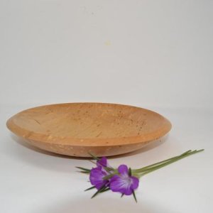Holzschale Obstschale Dekoschale Schüssel Holzschüssel Ahorn ∅ 23×4 Handmade
