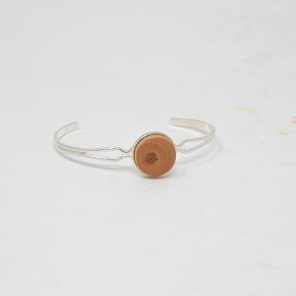 Holz Armreif Armband Trachtenschmuck Holzschmuck Zirbe Handarbeit