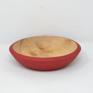 Holzschale Holzschüssel Fichte ∅22 cm Obstschale Dekoschüssel Holzdekoration