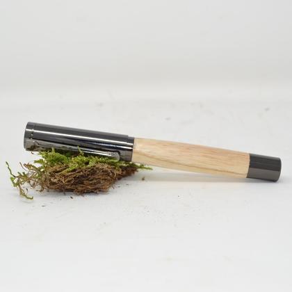 Holz Füllfeder Füller Esche gun metallic Unikat Geschenk handmade Schreibgerät