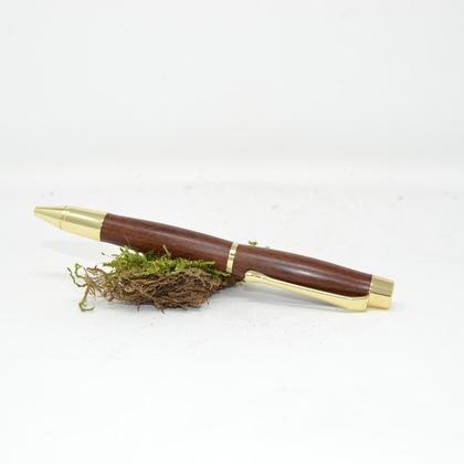 Holz Kugelschreiber Drehkugelschreiber Schwarznuss handarbeit Geschenk handmade