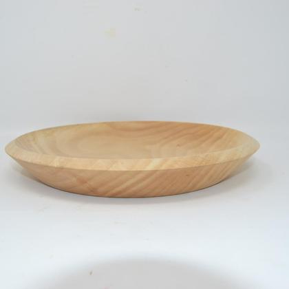 Holzschale Holzschüssel Linde ∅24x4.5 cm Obstschale Dekoschüssel Handmade