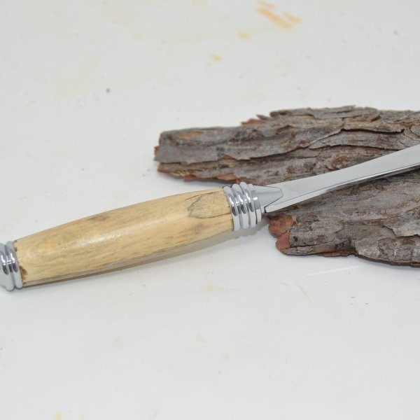 Holz Brieföffner aus Holz Hainbuche gestockt Handarbeit Unikat Geschenk - Image 2