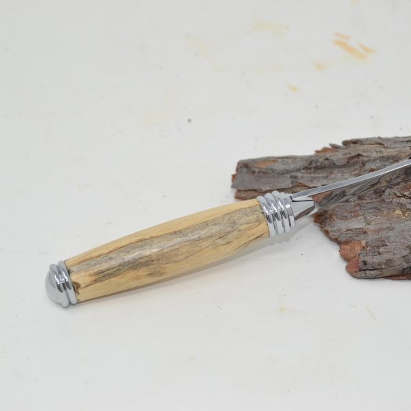 Holz Brieföffner aus Holz Hainbuche gestockt Handarbeit Unikat Geschenk - Image 3