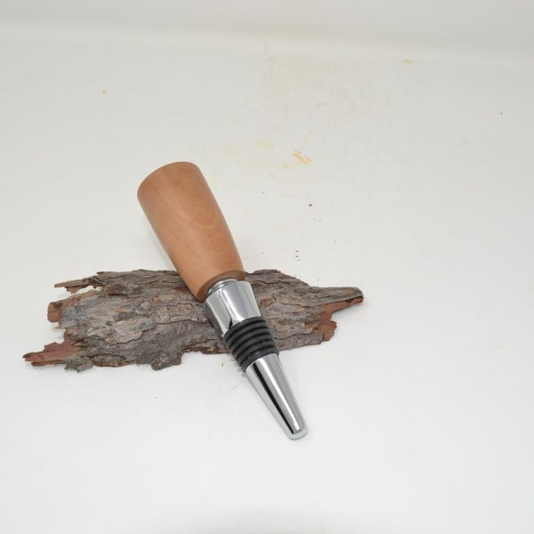 Holz Weinstöpsel Korkenzieher 2in1 Weinstopfen handarbeit Geschenk Geschenkidee - Image 3