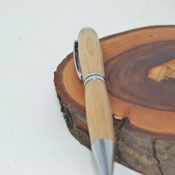 Holz Kugelschreiber Drehkugelschreiber Ahorn Unikat handmade - Image 3