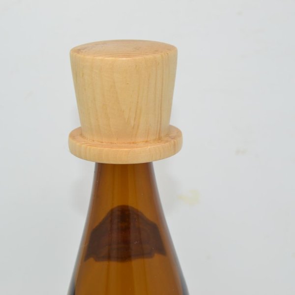 Holz Bierflaschenverschluss Bierhuterl Wespenabwehr handmade Vatertag - Image 2