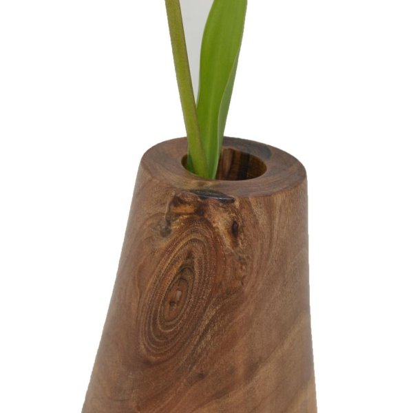 5 cm Walnuss Blumenvase Vase Holzdekoration Geschenk