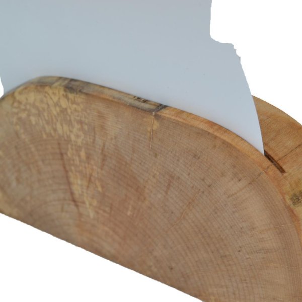 Holz Fotohalter Fotoständer Bilderhalter 22x9  Ahorn Holzdeko Unikat Handarbeit - Image 3