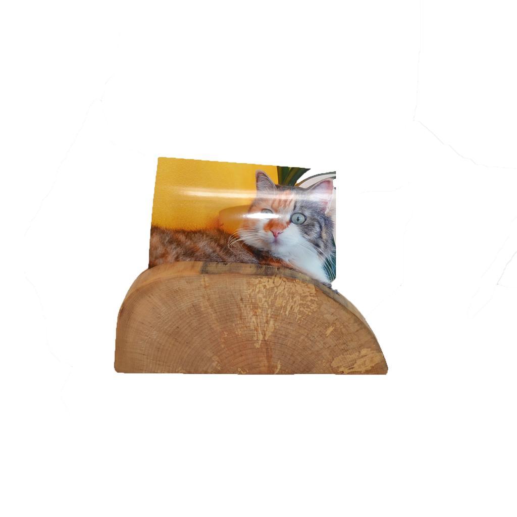 Holz Fotohalter Fotoständer Bilderhalter 22x9  Ahorn Holzdeko Unikat Handarbeit