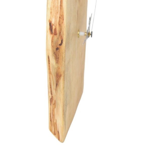 Holz Wanduhr Birke 28x21 cm Geschenk Handarbeit Junghans Quartzuhrwerk - Image 3
