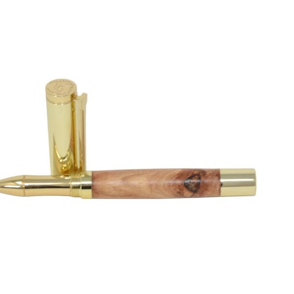 Holz Rollerpen Rollerball Apfel Pen Geschenk handmade - Image 2