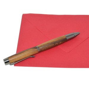 Holz Shakepen Kugelschreiber Goldregen handmade