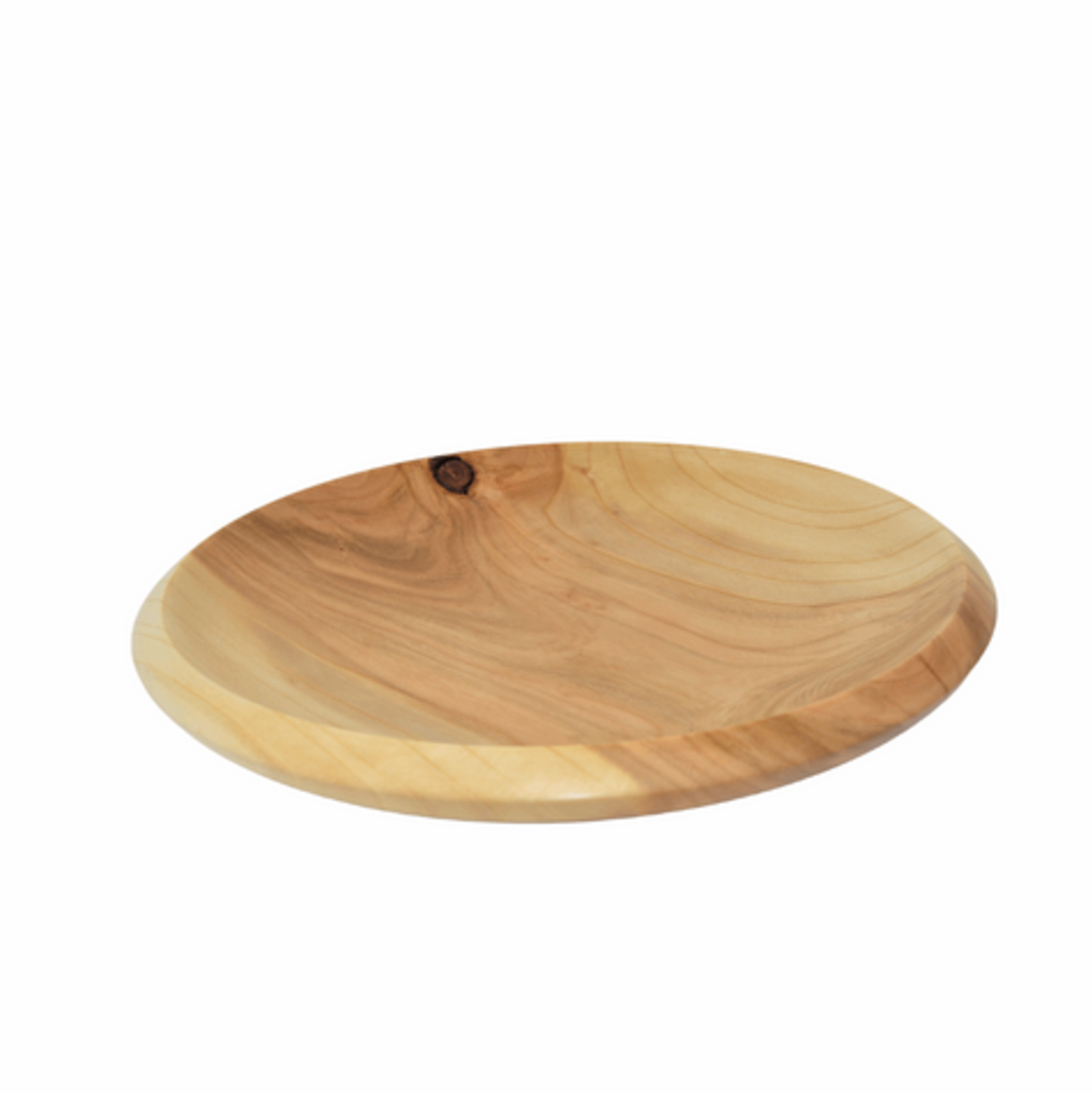 Holzschale ∅ 24 cm Holzschüssel Obstschale Wildkirsche Handarbeit Unikat