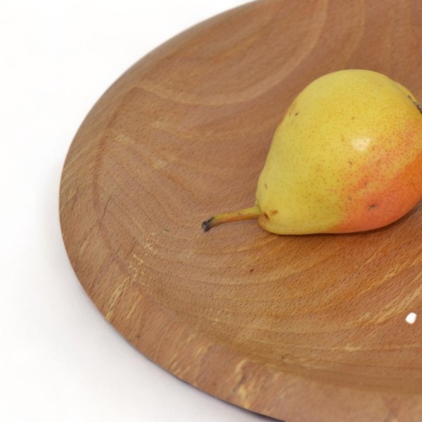 Holzschale Obstschale Obstschüssel Buche ∅ 26 cm handmade Holzdekoration - Image 3