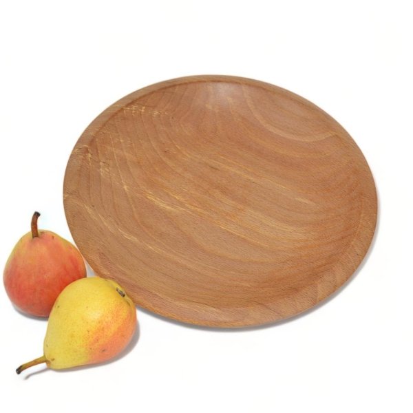 Holzschale Obstschale Obstschüssel Buche ∅ 26 cm handmade Holzdekoration - Image 2