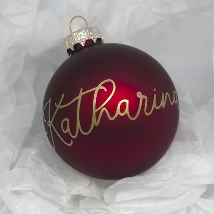 Personalisierte Christbaumkugel