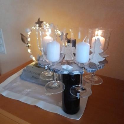 Beton Deko Adventkranz