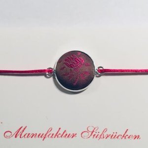 Armband rosa Blume
