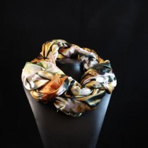 Gesmokter Schal „Farbenspiel“ (Canadian Smoking)