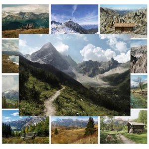 Postkarten -Set ‚Berge‘ 1 (12 x 2 Stück)