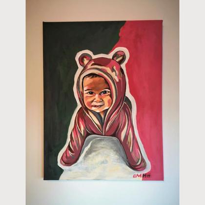 Portrait Acryl auf Leinwand (30x40cm)