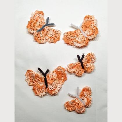 Schmetterling orange - groß