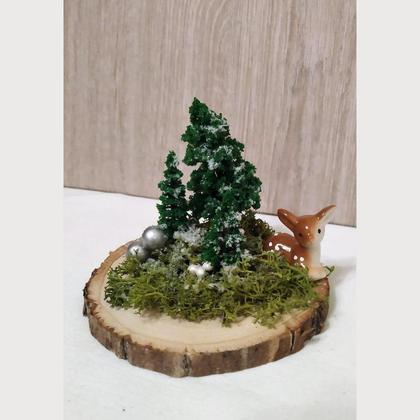 Holzscheibe Bambi