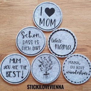 Untersetzer Set Mama