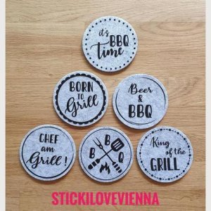 Untersetzer Set Grill