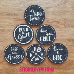 Untersetzer Set Grillerei