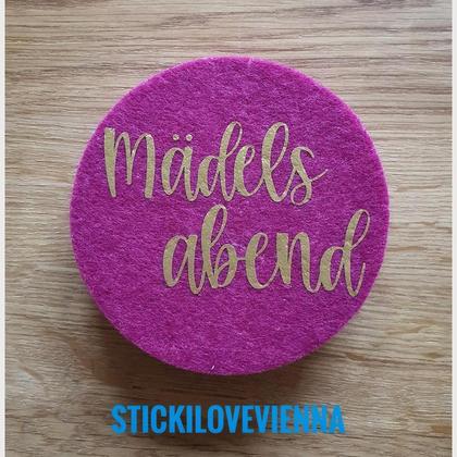 Untersetzer Mädelsabend Pink