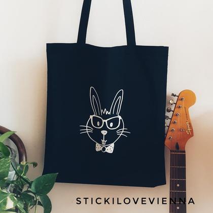 Stofftasche Osterhase mit Mascherl