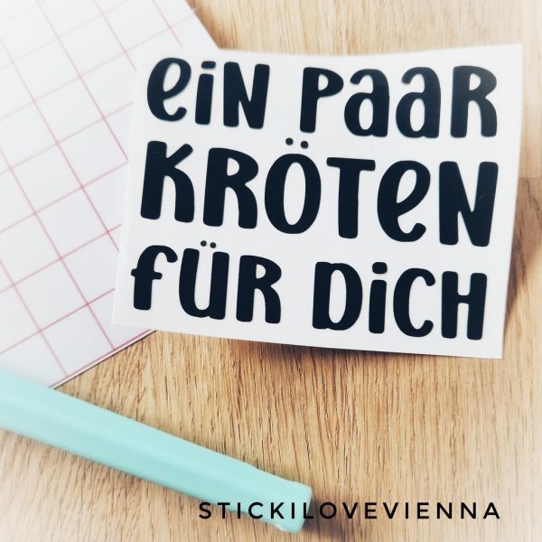 Aufkleber Ein paar Kröten für Dich - Image 2