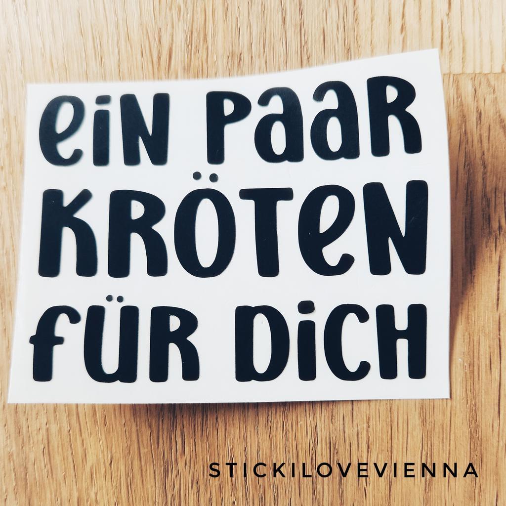 Aufkleber Ein paar Kröten für Dich