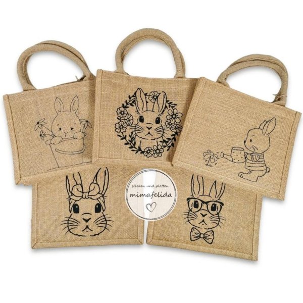 Jutetasche Hase Ostern