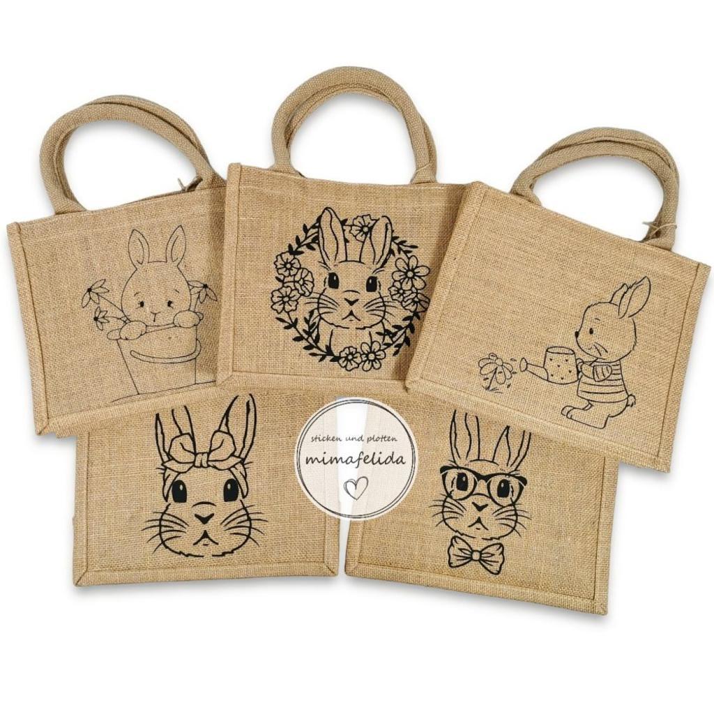 Jutetasche Hase Ostern