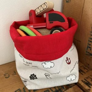 Textil Aufbewahrung Utensilo aus Stoff „Meer“