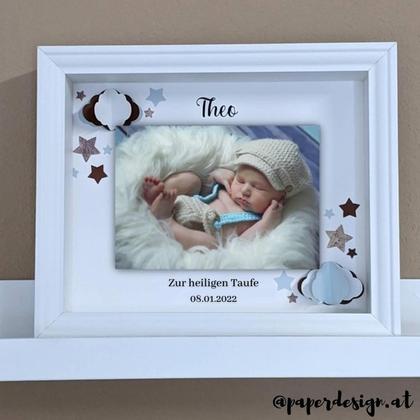 Shadow Box "Stars" Taufe